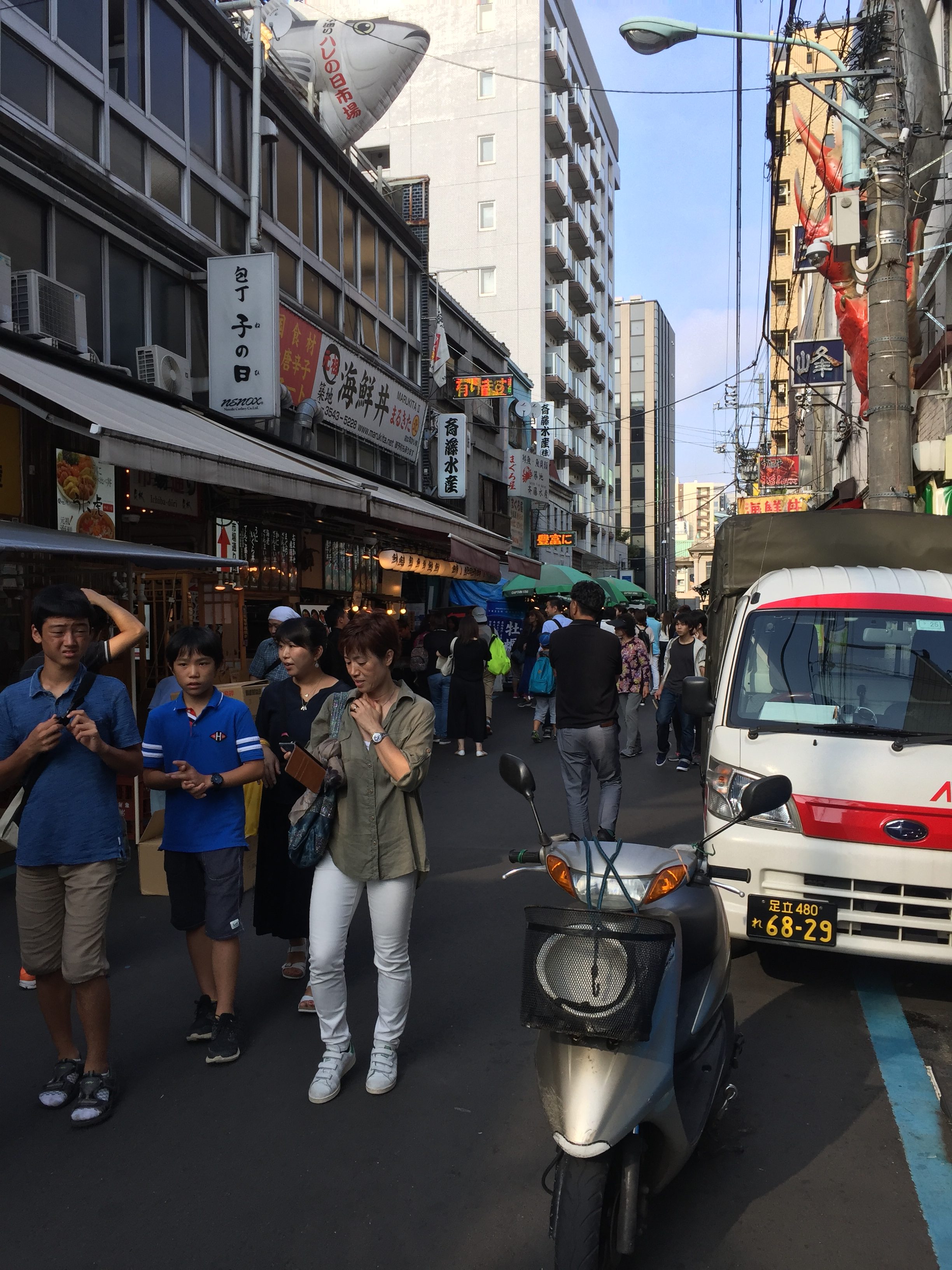 中央区築地場外市場から埼玉県に単身引っ越し　　　　赤帽ファーストクラス配送