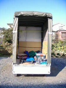 Q 赤帽車両の荷物の積めるスペース、サイズはどれくらいですか？